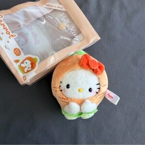 Sanrio Organic vegetables series Carrot Hello Kitty  keychain /plush